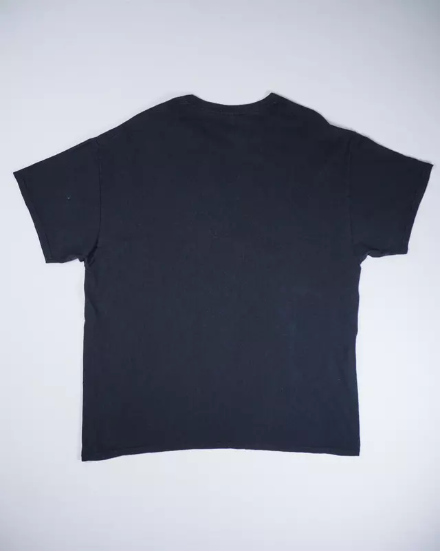 Faded Black Heavy Rock Album-Graphic T-Shirt