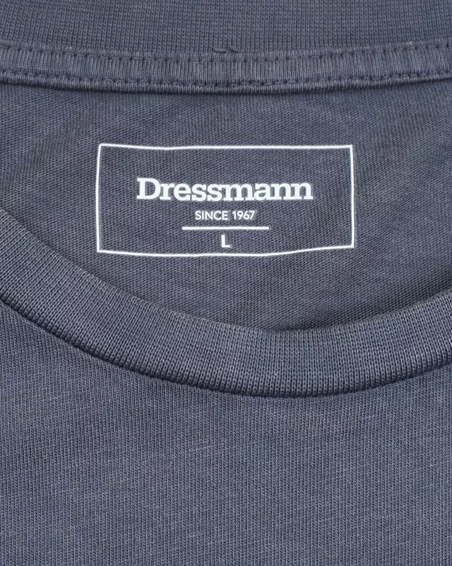 Charcoal Grey Matrix-Grid Graphic Streetwear T-Shirt
