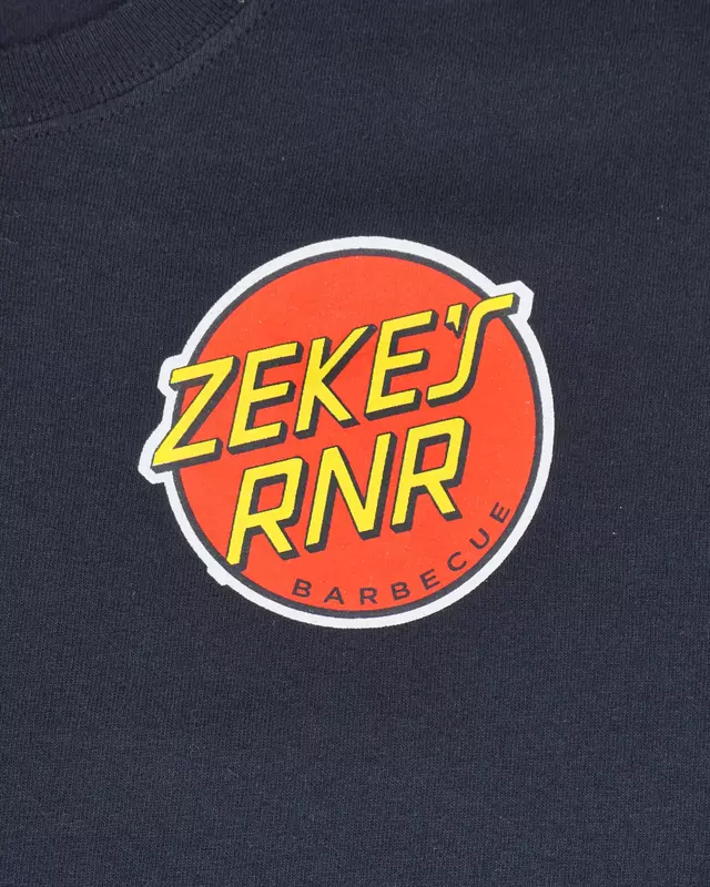 Black Retro Skate-Punk Graphic T-Shirt