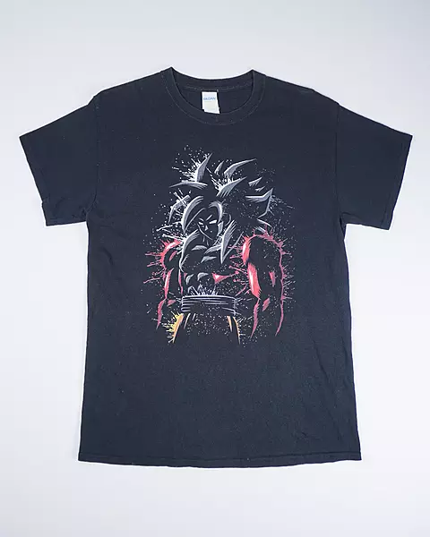 Faded Black Anime Silhouette Portrait T-Shirt