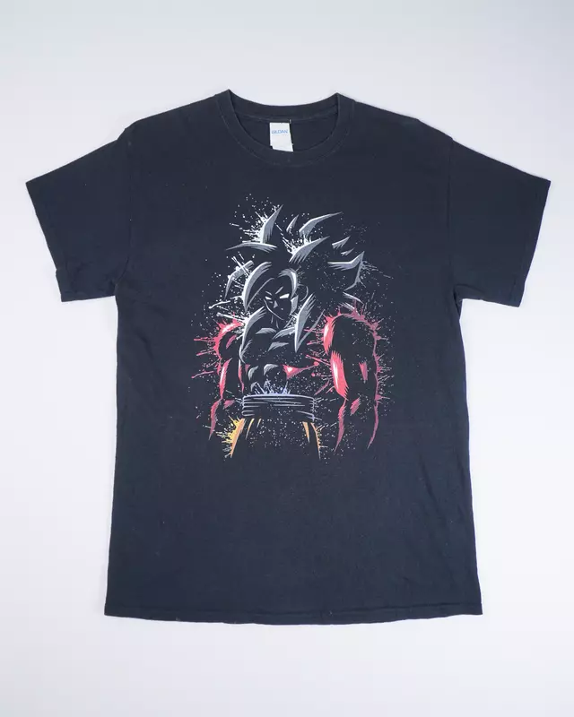 Faded Black Anime Silhouette Portrait T-Shirt