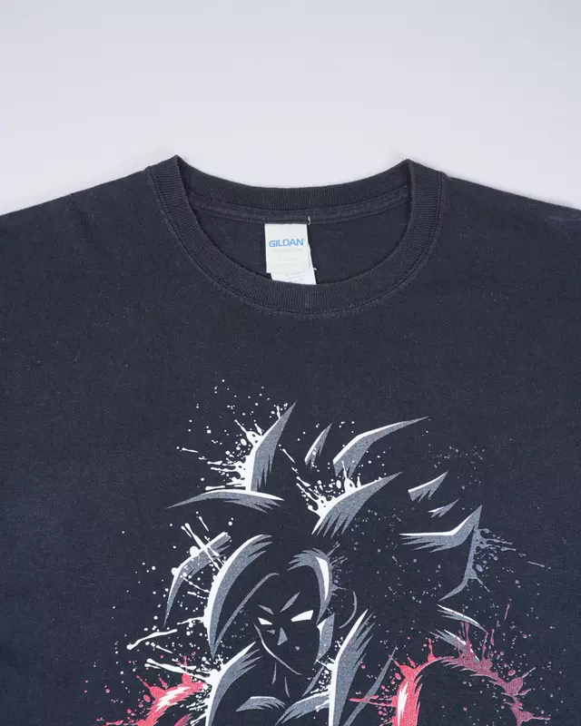 Faded Black Anime Silhouette Portrait T-Shirt