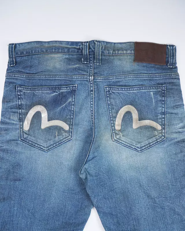 Light Vintage-Wash Cropped Demin Jeans