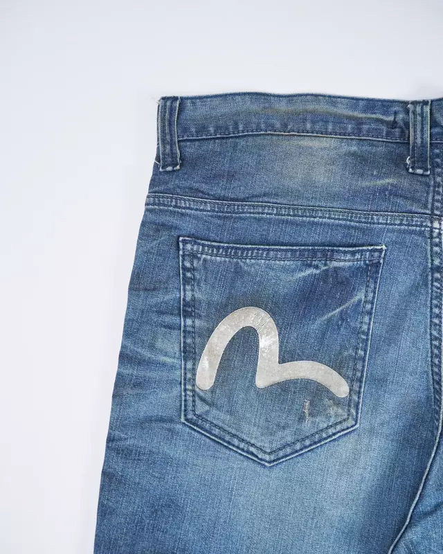 Light Vintage-Wash Cropped Demin Jeans