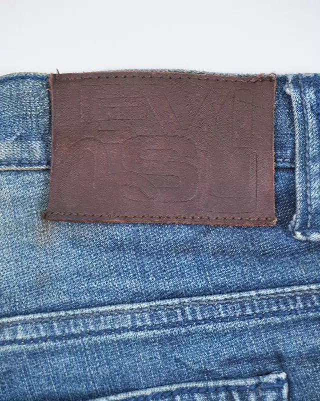 Light Vintage-Wash Cropped Demin Jeans