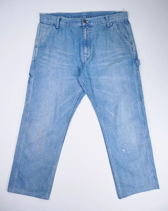 Light Wash Carpenter Loose-Fit Denim Jeans