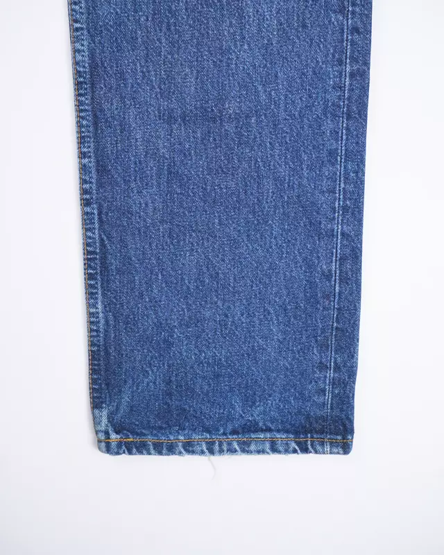Medium Blue Vintage 501-Style Denim Jeans
