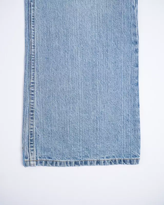 Light Wash Relaxed Boot-Leg Denim Jeans