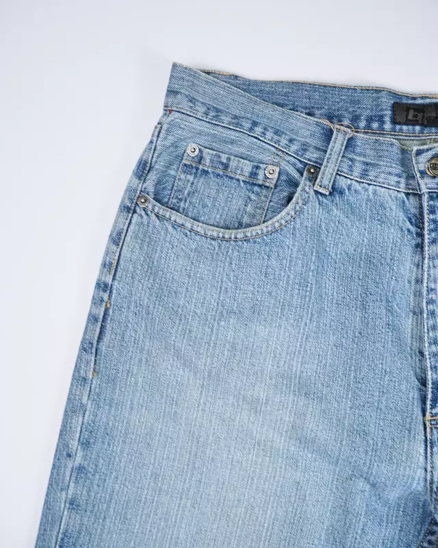 Light Wash Relaxed Boot-Leg Denim Jeans