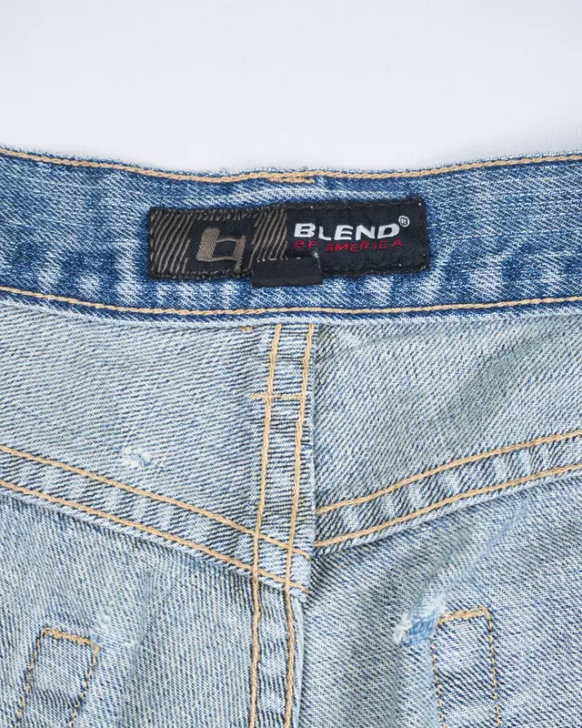 Light Wash Relaxed Boot-Leg Denim Jeans
