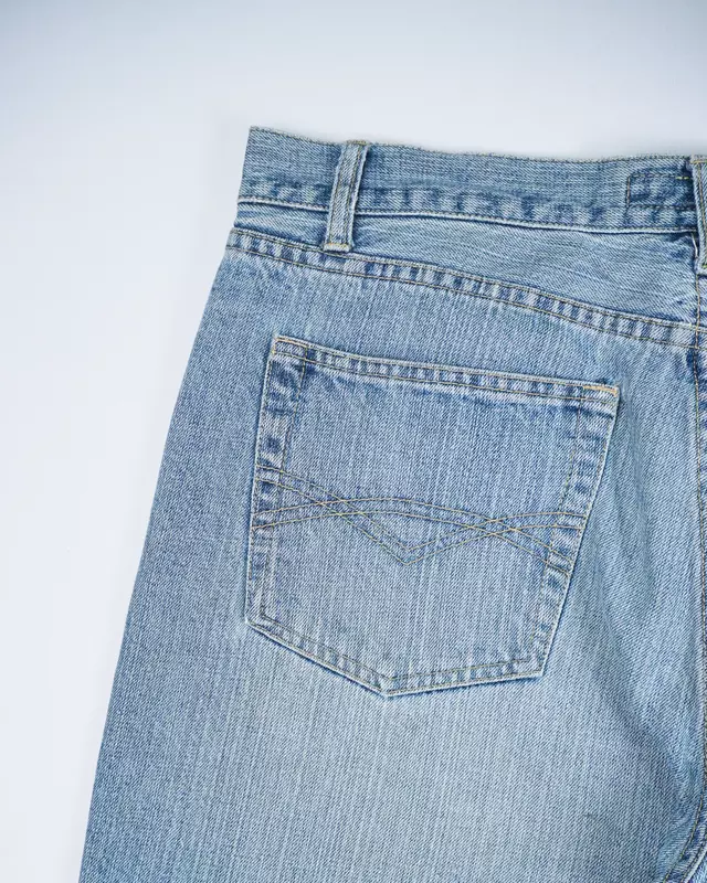 Light Wash Relaxed Boot-Leg Denim Jeans