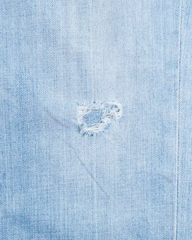 Light Blue Subtle-Shred 511-Style Denim