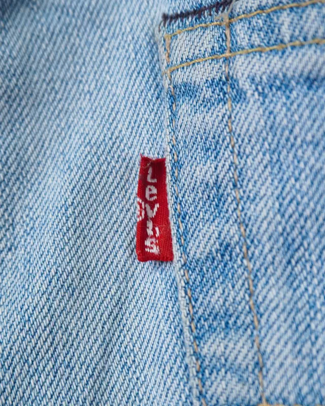 Light Blue Subtle-Shred 511-Style Denim