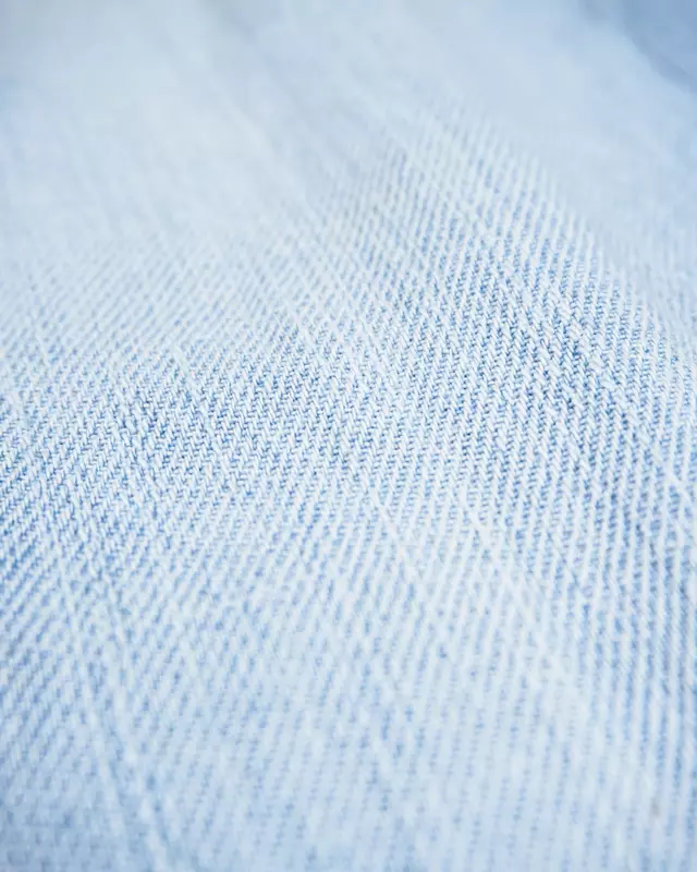 Light Blue Vintage-Fade Wide-Leg Trousers