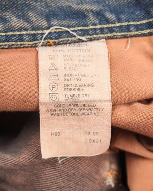 Mud-Wash Tinted Twist-Seam Straight Jeans