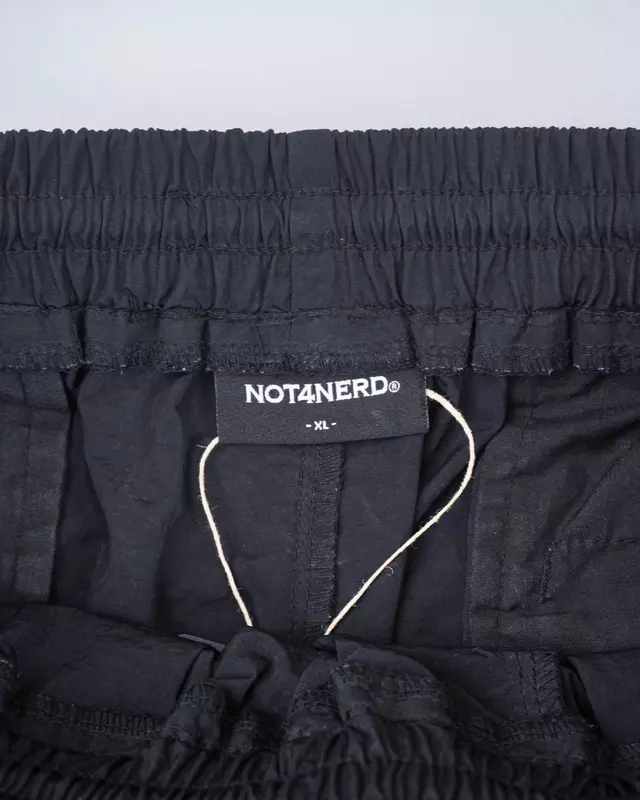 Black Baggy Utility Track Pants
