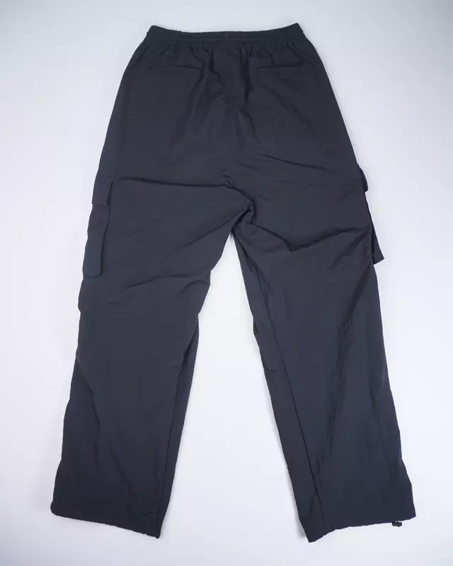 Black Baggy Utility Track Pants
