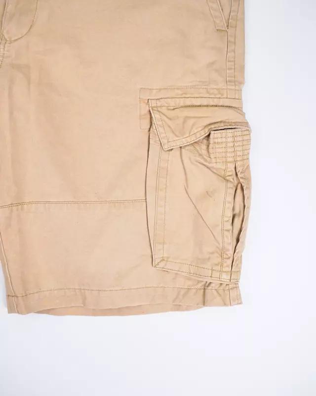 Beige Cargo Shorts