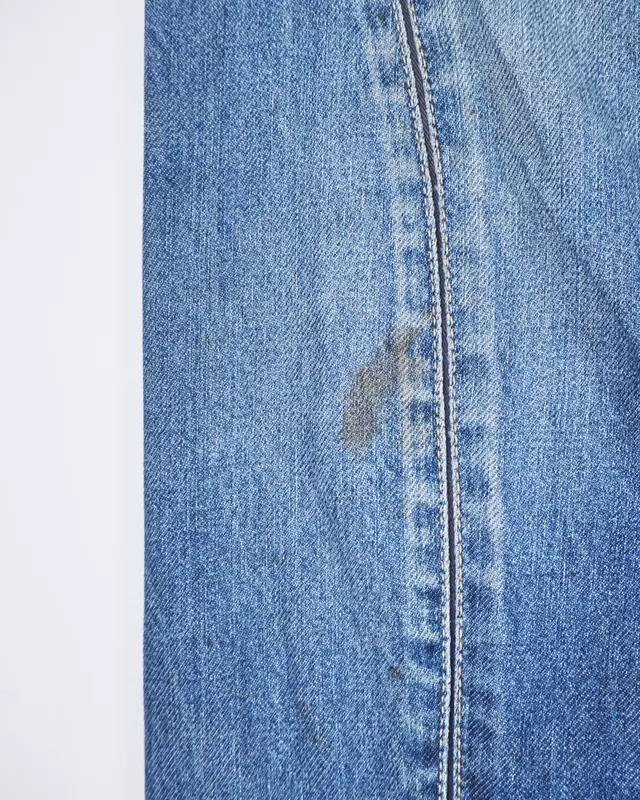 Medium Wash Twisted-Seam Engineered Relaxed Jeans