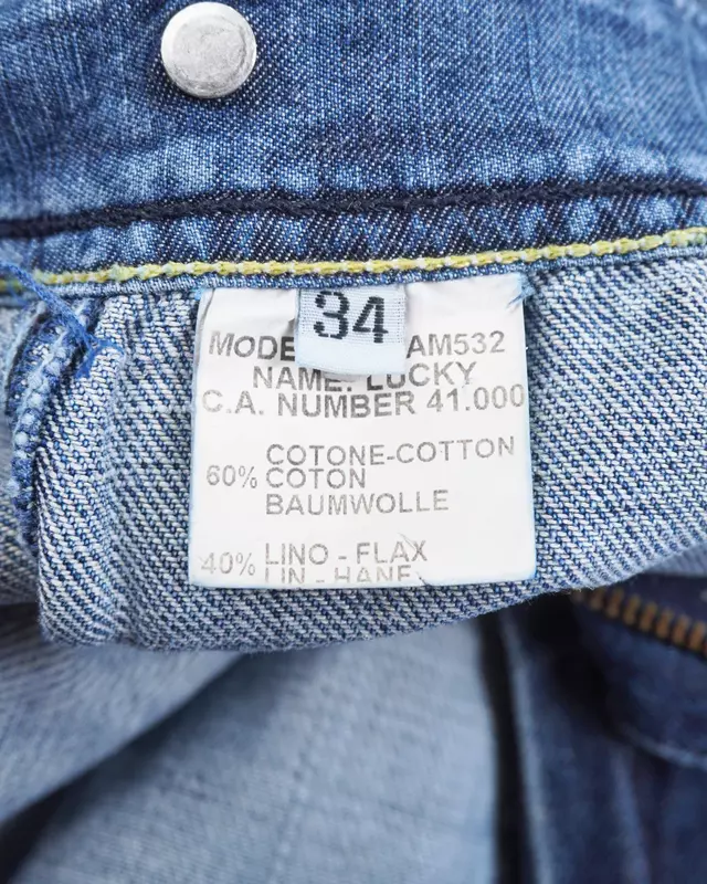 Medium Wash Workwear-Style Patch Denim Jeans