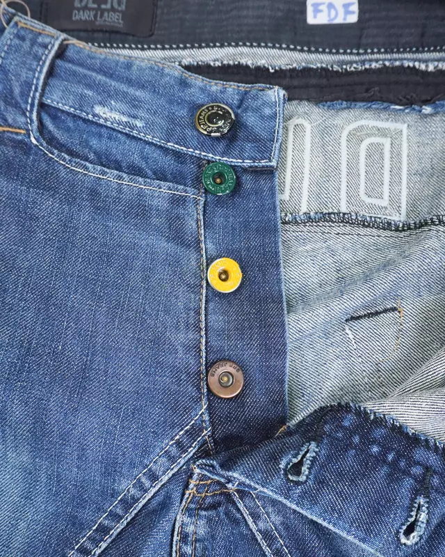 Medium Wash Curved-Inseam Engineered Straight Jeans