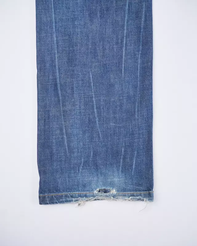 Medium Wash Curved-Inseam Engineered Straight Jeans