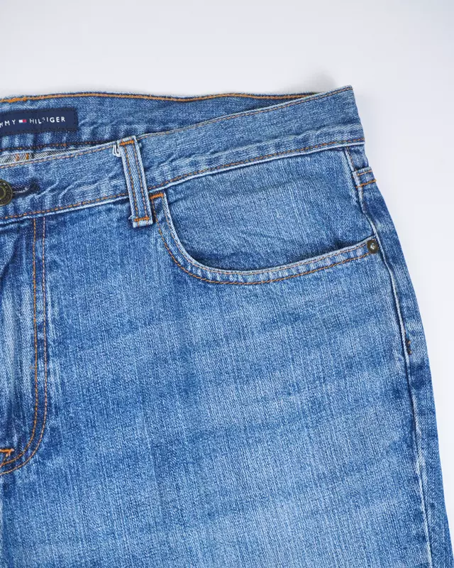 Medium Wash Classic Straight-Leg Denim Jeans