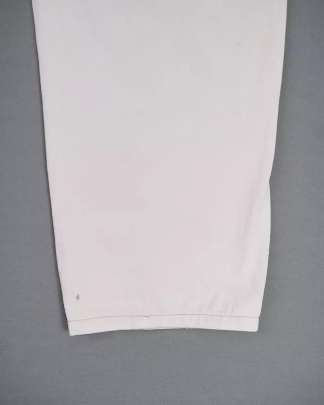 Ivory Straight Fit Cargo Trousers