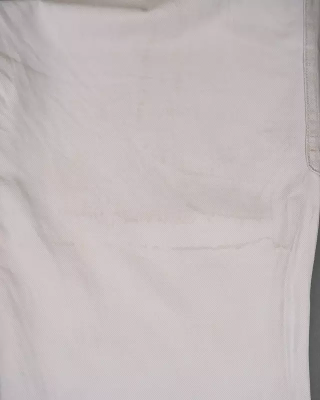 Ivory Straight Fit Cargo Trousers