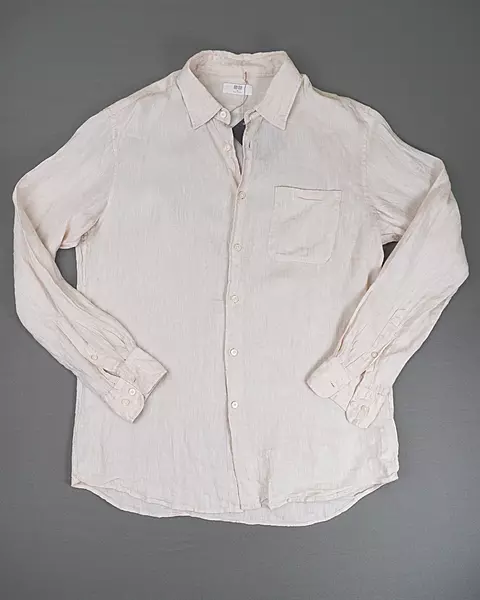 Off-White Relaxed-Fit Hemp-Blend Shirt