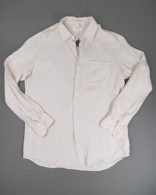 Off-White Relaxed-Fit Hemp-Blend Shirt