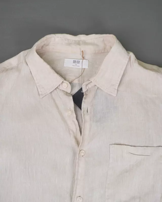 Off-White Relaxed-Fit Hemp-Blend Shirt