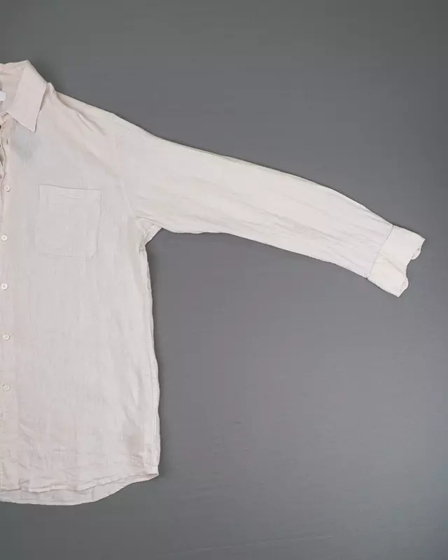 Off-White Relaxed-Fit Hemp-Blend Shirt