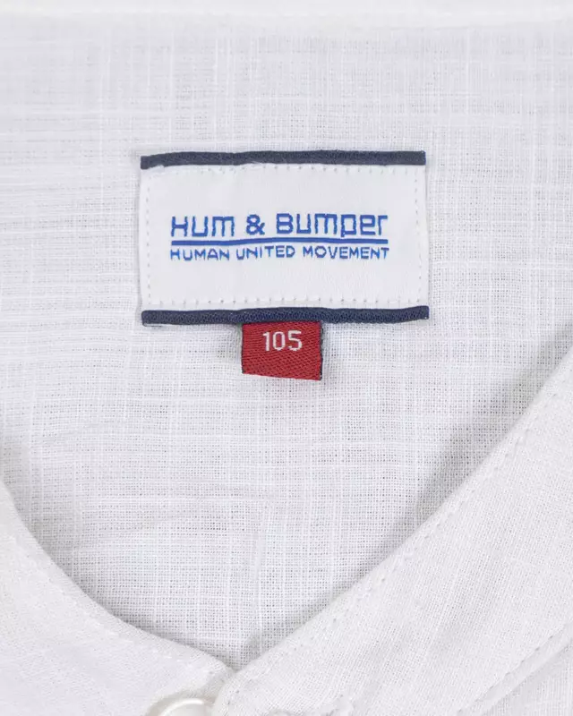 White Colorblock Lightweight Summer Shirt